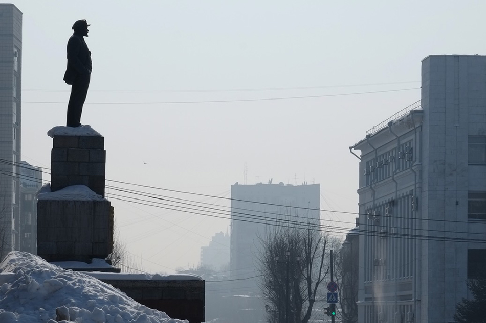 Bild einer Leninstatue in Hintersibirien. © Henning Fritsch 