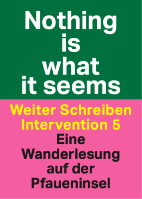 Booklet Weiter Schreiben Intervention Pfaueninsel